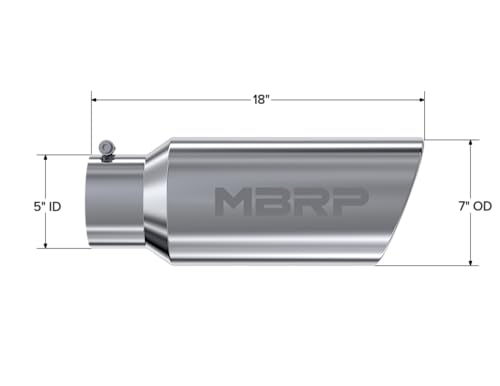 MBRP T5127 7" Rolled End Exhaust Tip