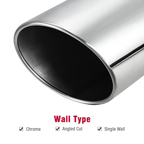 Universal Diesel Exhaust Tips, 4"-7", Stainless Steel