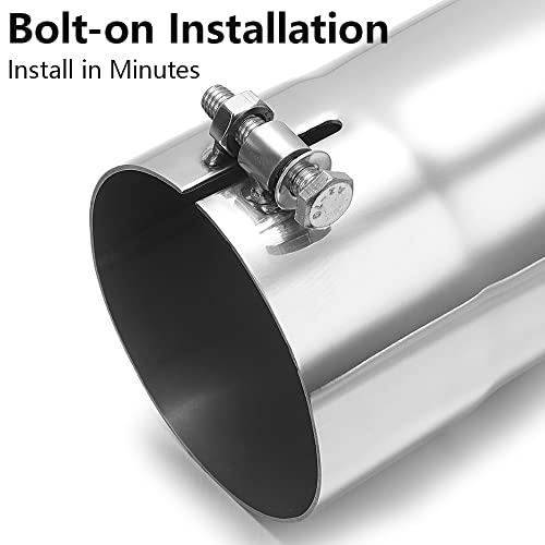 A-KARCK Polished Stainless Steel Exhaust Tip 2.25