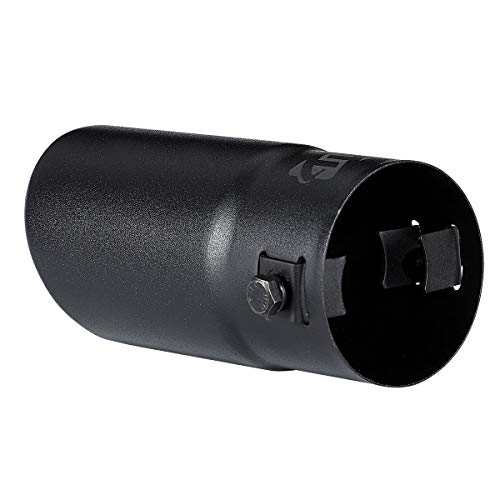 Black Stainless Steel Exhaust Tip for 1.5-2 Inch Pipes