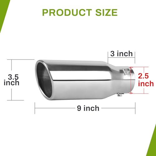 AUTOSAVER88 Adjustable Chrome Exhaust Tip 1.5"-2