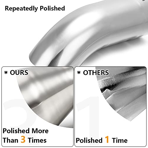 A-KARCK Polished Stainless Steel Exhaust Tip 2.25