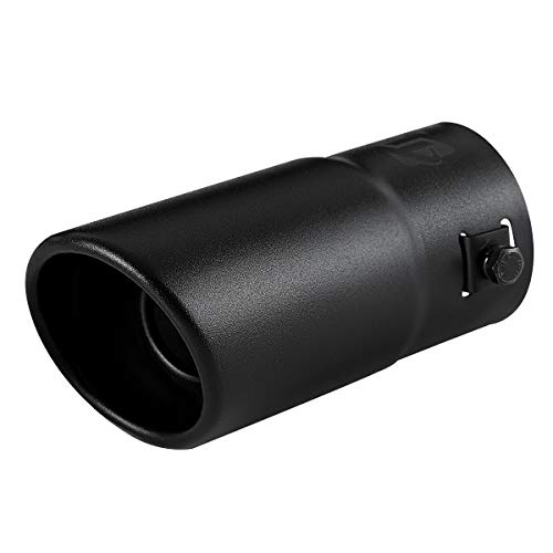 Black Stainless Steel Exhaust Tip for 1.5-2 Inch Pipes