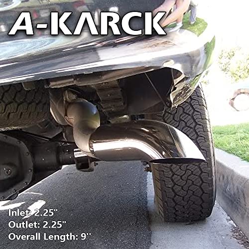 A-KARCK Polished Stainless Steel Exhaust Tip 2.25