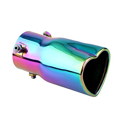 Stainless Steel Heart-Shaped Exhaust Tips, 2.5" Inlet