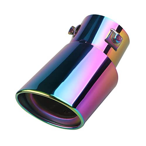 Adjustable Stainless Steel Exhaust Tip - Rainbow Finish