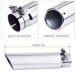 Universal 2.5" Inlet Stainless Steel Exhaust Tip