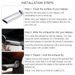Universal 2.5" Inlet Stainless Steel Exhaust Tip