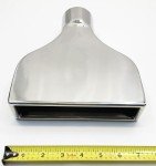 Wesdon Stainless Steel Rolled Rectangle Exhaust Tip