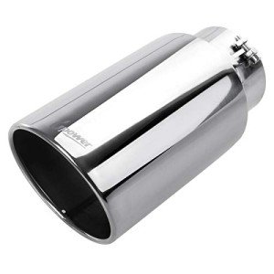 Upower 5" to 7" Diesel Exhaust Tip, Polished Stainless