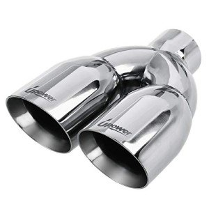 Upower Polished Dual Exhaust Tip 2.5"-3.5