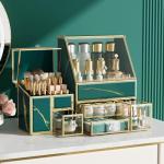 CoralHouse Large Green Makeup Organizer Box