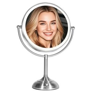 VESAUR 11" Lighted Double-Sided Makeup Mirror