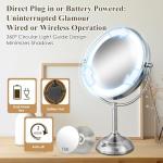 VESAUR 11" Lighted Double-Sided Makeup Mirror