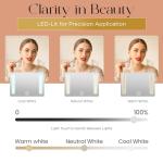 NJ GLAM Portable Makeup Case with Lighted Mirror