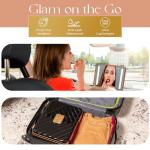 NJ GLAM Portable Makeup Case with Lighted Mirror