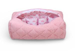 Plush Pink Sherpa Makeup and Hair Tool Bag