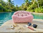 Plush Pink Sherpa Makeup and Hair Tool Bag