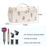 Quilted Travel Bag for Hair Tools and Accessories