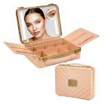 NJ GLAM LED Travel Makeup Case with Mini Mirror