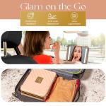 NJ GLAM LED Travel Makeup Case with Mini Mirror