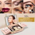 NJ GLAM LED Travel Makeup Case with Mini Mirror