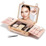 NJ GLAM LED Travel Makeup Case with Mini Mirror
