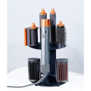 Nekuma Curling Iron Holder Attachments Compatible with Dyson Airwrap Organizer Stand on Desktop, Hair Wrap Storage Rack Accessories Wall Mounted for home / Bathroom