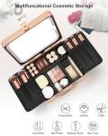 Rose Gold Makeup Bag with LED Mirror
