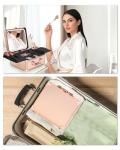 Rose Gold Makeup Bag with LED Mirror