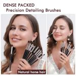 Bueart 36-Piece Luxurious Goat Hair Makeup Brush Set