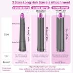 PUREGUST Long Hair Barrels for Dyson Airwrap
