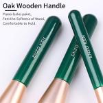 ENZO KEN Emerald Green Goat Hair Makeup Brush Set
