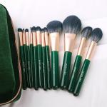 ENZO KEN Emerald Green Goat Hair Makeup Brush Set