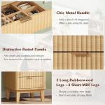 Wooden Makeup Vanity Desk with Mirror and Lights