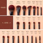 Jessup 21-Piece Luxury Makeup Brush Set
