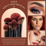 Jessup 21-Piece Luxury Makeup Brush Set