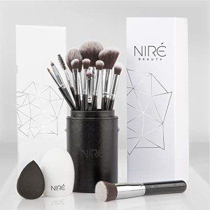 Niré Beauty 15-Piece Professional Vegan Makeup Brush Set