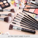 Niré Beauty 15-Piece Professional Vegan Makeup Brush Set