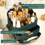 Premium 2-Layer Makeup Organizer with Transparent Cover
