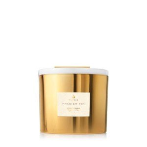 Thymes Luxurious Gold Candle – 500g – Frasiertanne
