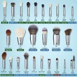 Luxury 26-Piece Makeup Brush Set with Holder
