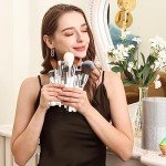 Luxury 26-Piece Makeup Brush Set with Holder