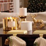 Thymes Luxurious Gold Candle – 500g – Frasiertanne