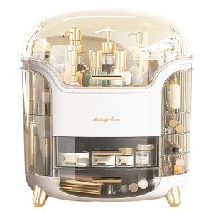 Omeily Clear Makeup Organizer for Cosmetics and Jewelry