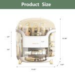 Omeily Clear Makeup Organizer for Cosmetics and Jewelry