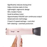 L'ANGE Luxury Hair Dryer with Diffuser (Blush)