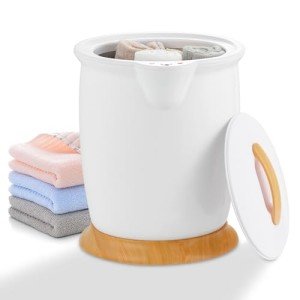 Luxury Towel Warmer with Fragrance Holder (White)