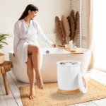 Luxury Towel Warmer with Fragrance Holder (White)