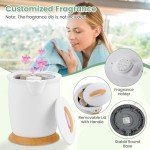 Luxury Towel Warmer with Fragrance Holder (White)